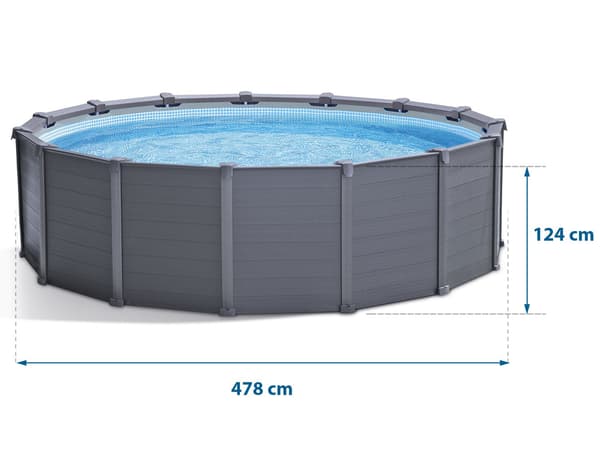 Basen ogrodowy panelowy 478 x 124 cm 12w1 INTEX 26384
