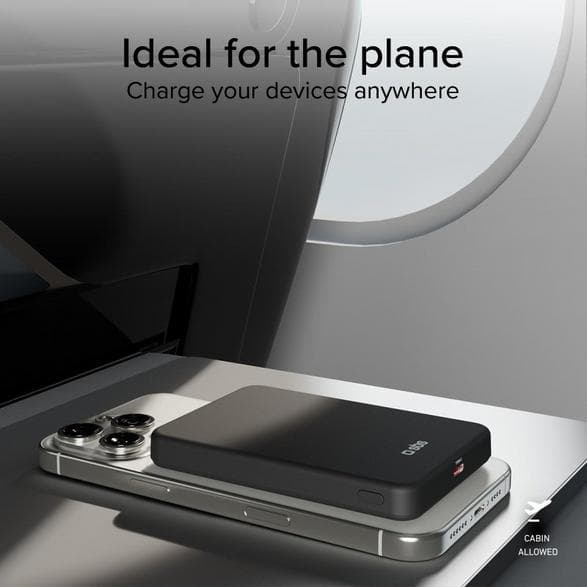 Powerbank SBS 5000 mAh MagSafe Qi2 TEBB5000QI2 Svart