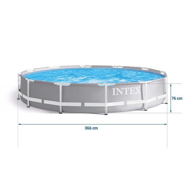 Trädgårdspool med ram 366 x 76 cm 4-i-1 INTEX 26712