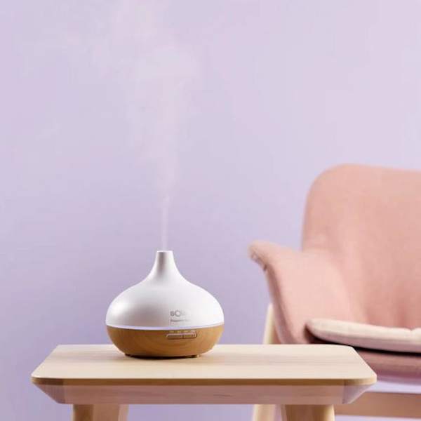 SOLAC S95401400 Luftfuktare med Aromdiffusor Vit och Brun