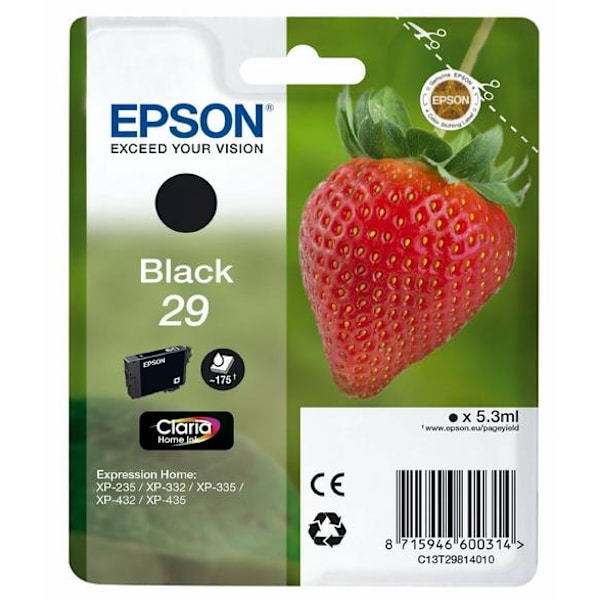 EPSON 29 svart bläckpatron