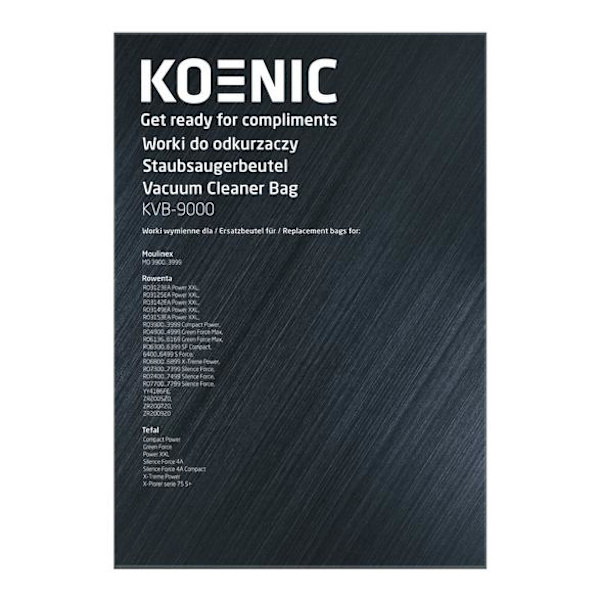 KOENIC KVB-9000 Dammsugarpåsar