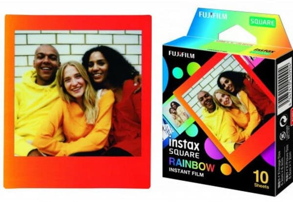 FUJIFILM Instax Square Rainbow-patroner 10 st