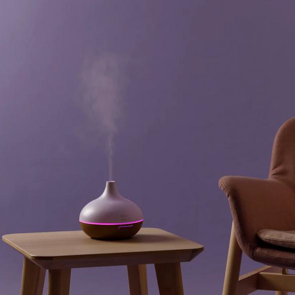 SOLAC S95401400 Luftfuktare med Aromdiffusor Vit och Brun