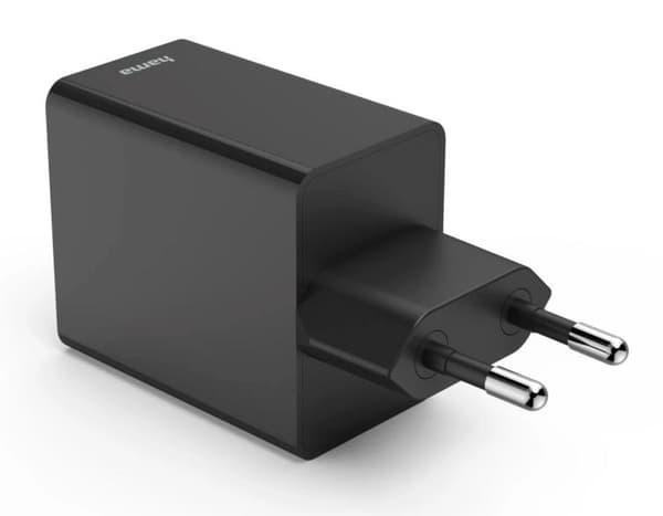 HAMA Power Delivery USB-C USB-A 35W svart väggladdare