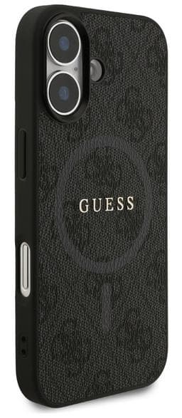 GUESS 4G Ring Classic Logo MagSafe-skal till iPhone 17 Svart