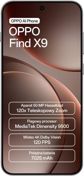 OPPO Find X9 5G Smartphone 12GB/512GB Grå
