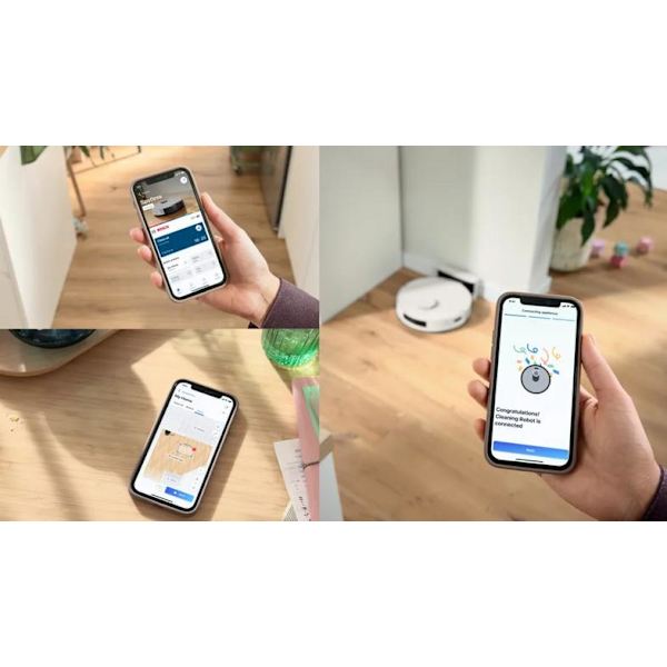 BOSCH BCRC1W Vit dammsugare och mopprobot