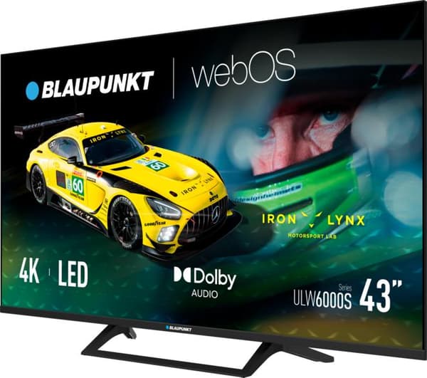 BLAUPUNKT 43ULW6000S 43" 4K webOS HDR10 LED-TV Svart