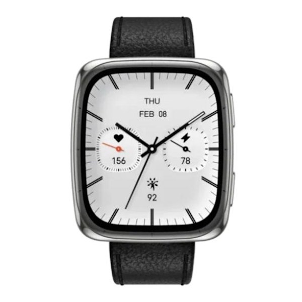 AMAZFIT Active 2 Square Smartklocka Svart och Silver