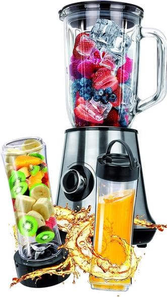 MPM MBL-15M Cocktailkanna, Glaskanna, 2 Flaskor
