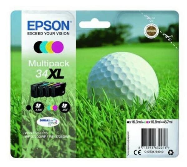 EPSON 34XL multipack bläckpatronset C13T34764010