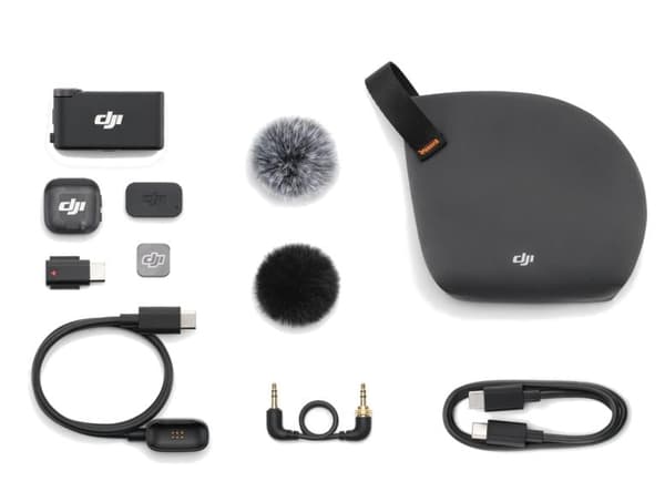 DJI Mic 3 Trådlöst Mikrofonsystem (1TX + 1 RX) Svart