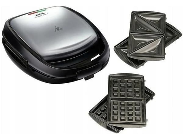 TEFAL SW341D12 SDW SNACK TIME 2PL SVART/SS EE smörgåsmaskin