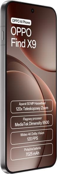 OPPO Find X9 5G Smartphone 12GB/512GB Grå