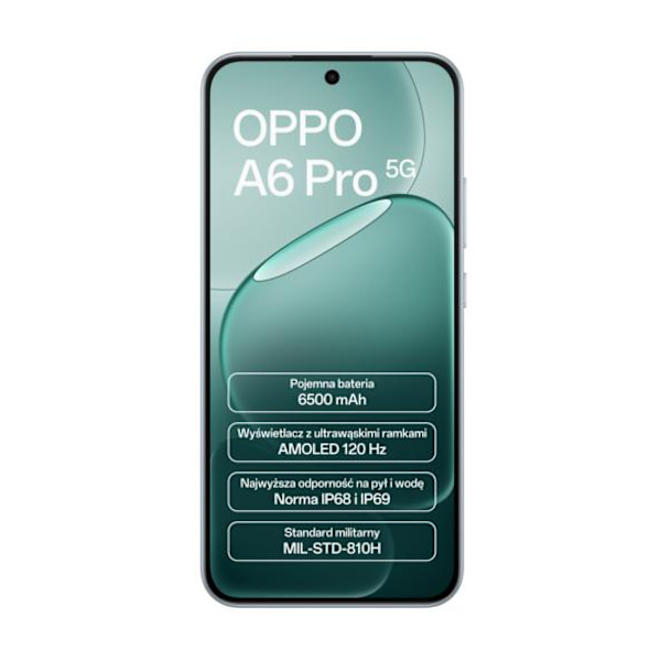OPPO A6 Pro 5G Smartphone 8GB/256GB Grå