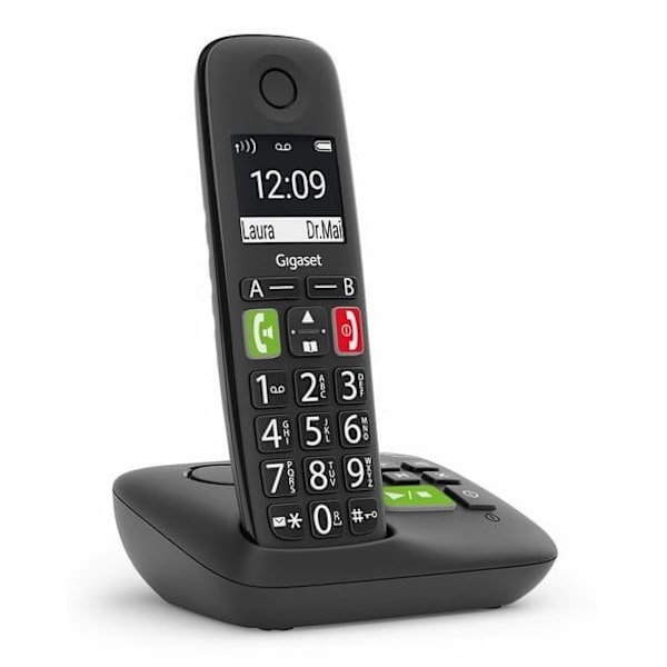 GIGASET E290A Svart fasttelefon
