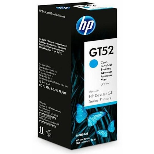 HP GT52 cyan bläckpatron M0H54AE