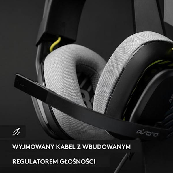 LOGITECH Astro A10 PC/PS5 Hörlurar Svarta