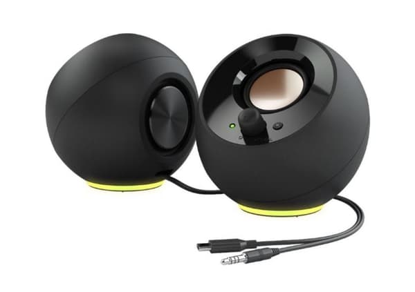CREATIVE Pebble SE 2.0 USB-C datorhögtalare med RGB-bakgrundsbelysning