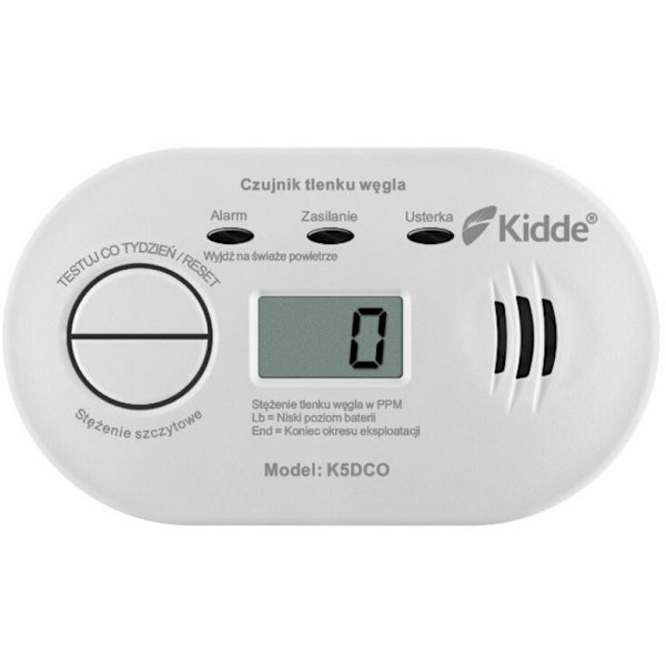 Kidde K5DCO DPM Kolmonoxidsensor med LCD-skärm