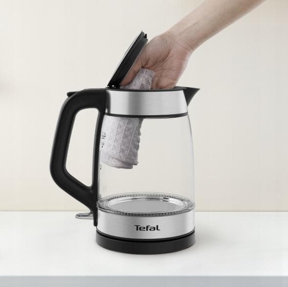 TEFAL KI605830 Vattenkokare Silver och Svart