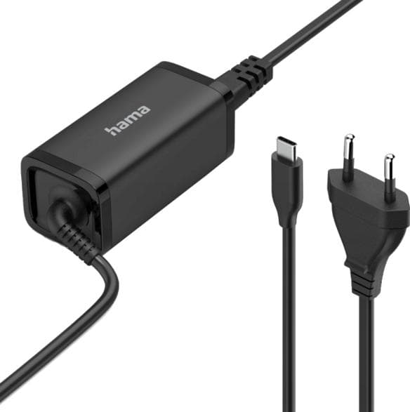 HAMA USB-C PD 5-20V/65W Laptop Nätadapter Svart