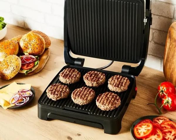 TEFAL GC272D10 INICIO ADJUST RELIFT Grill Silver-Svart 2000 W