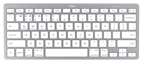 TRUST Trådlöst Bluetooth-tangentbord Silver 24651