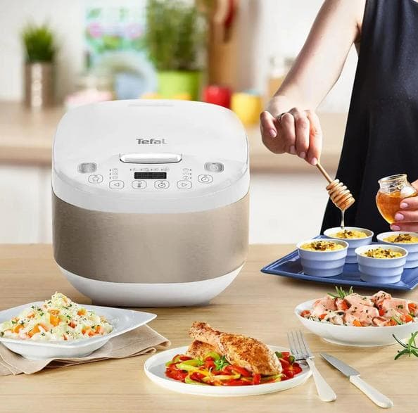 TEFAL RK6221E1 Multikokare Vit och Guld