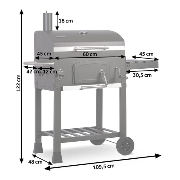 Grill węglowy z pokrowcem Berdsen BD-891 czarny