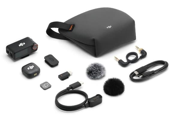 DJI Mic 3 Trådlöst Mikrofonsystem (1TX + 1 RX) Svart