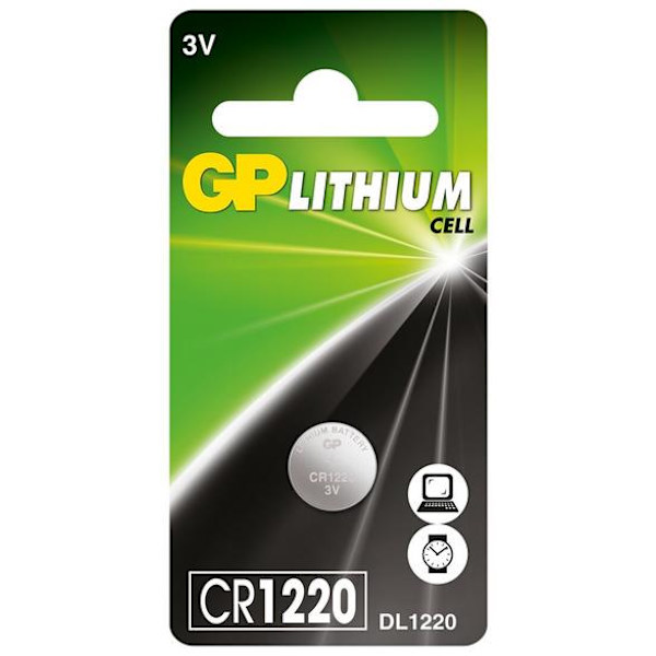 GP CR1220-U1 knappcellsbatterier