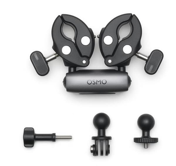 DJI Osmo 360 Dubbel Kraftig Klämma Svart