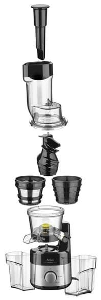 AMICA JSM 4014 Långsam Juicer Svart och Silver