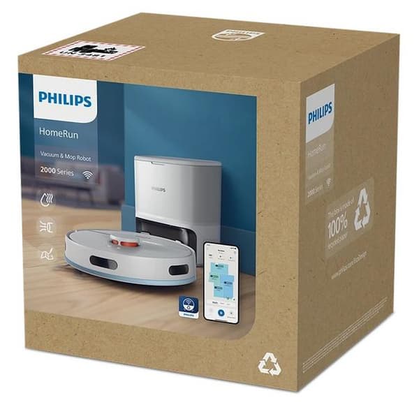 PHILIPS XU2100/25 Vit dammsugare och mopprobot