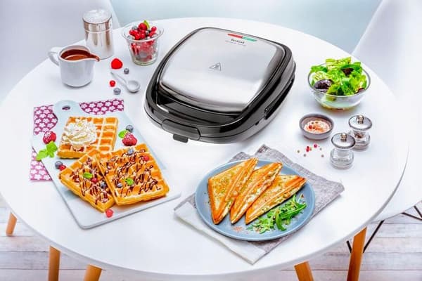TEFAL SW341D12 SDW SNACK TIME 2PL SVART/SS EE smörgåsmaskin