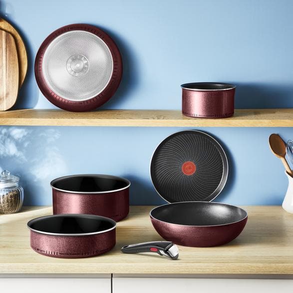 TEFAL L7249602 Vinröd-Svart Köksset