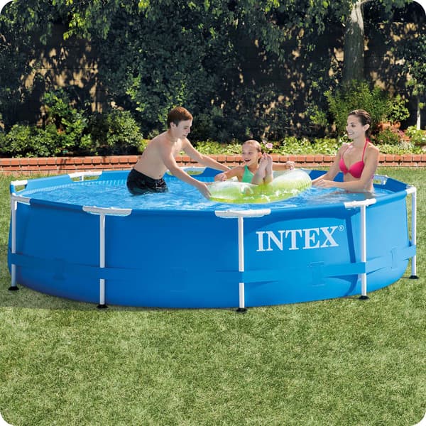 Trädgårdspool med ram 305 x 76 cm 10 i 1 INTEX 28202