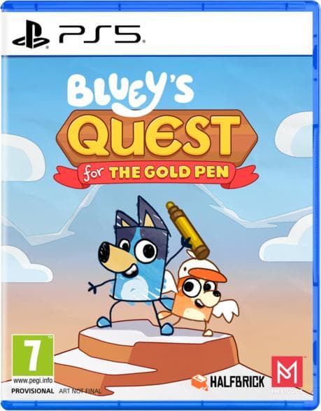 PS5 CENEGA-spel Blueys uppdrag för guldpennan