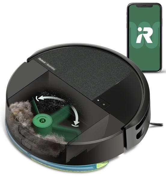 IROBOT Roomba 205 DustCompactor Combo Svart Dammsugare och Mopprobot