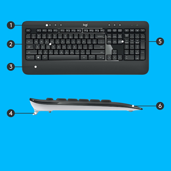 ZESTAW LOGITECH MK540 ADVANCED USB BLACK
