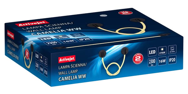 Lampa ścienna LED Activejet AJE-CAMELIA WW b.ciepła