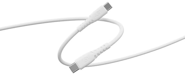 ISY IUC-1115 USB-C-kabel upp till 1 m vit