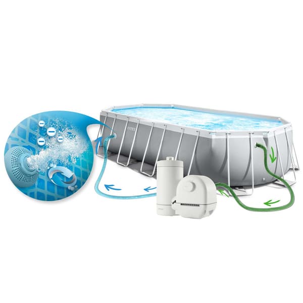 Trädgårdspool i ram 610x305cm 6in1 INTEX 26798