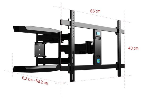 ISY ITV-3600 TV-fäste svart och silver