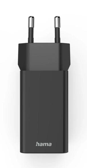 HAMA Power Delivery USB-C USB-A 35W svart väggladdare