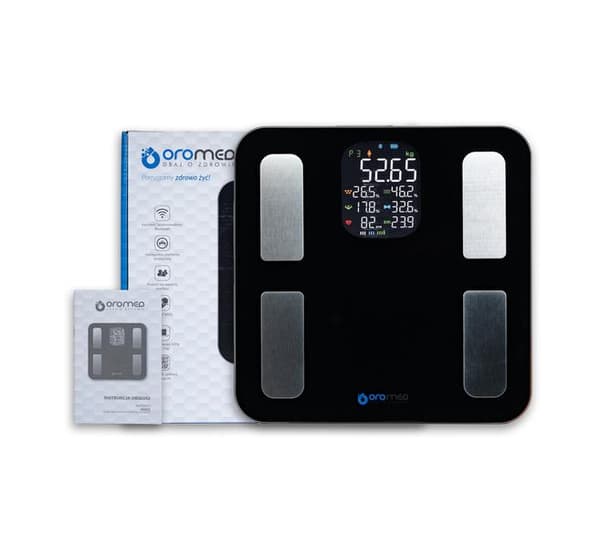 OROMED Bluetooth Smart Badrumsvåg Svart