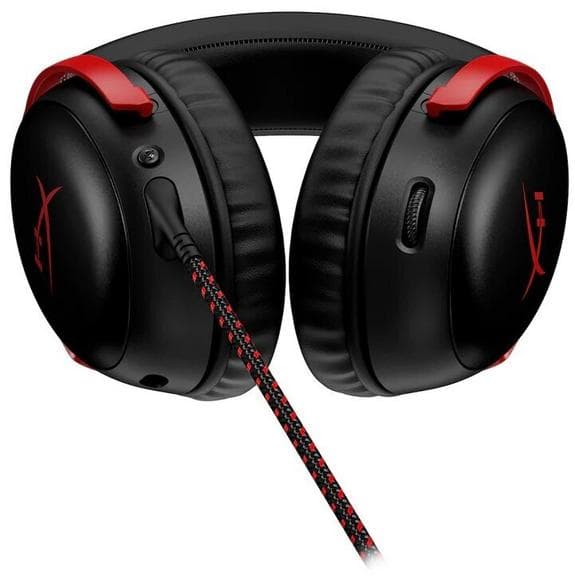 HYPERX Cloud III Trådbundna Gaminghörlurar Svarta och Röda