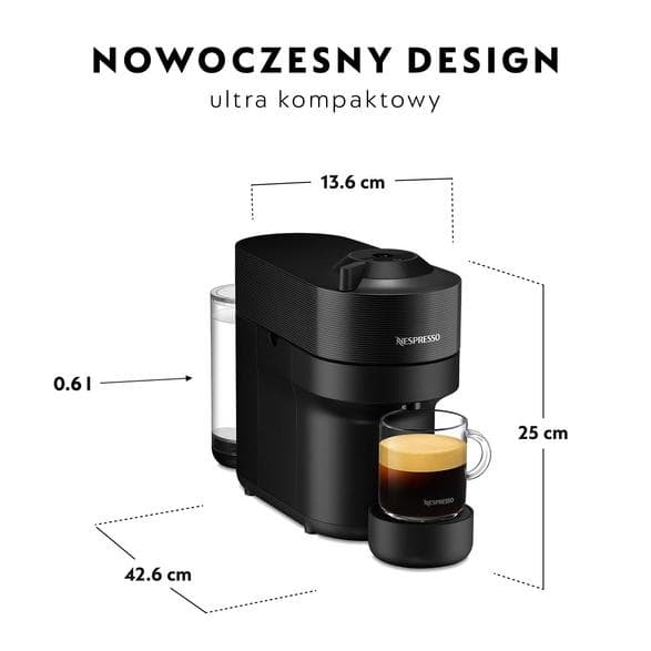 DE LONGHI-NESPRESSO ENV90.B Vertuo Pop kapselmaskin